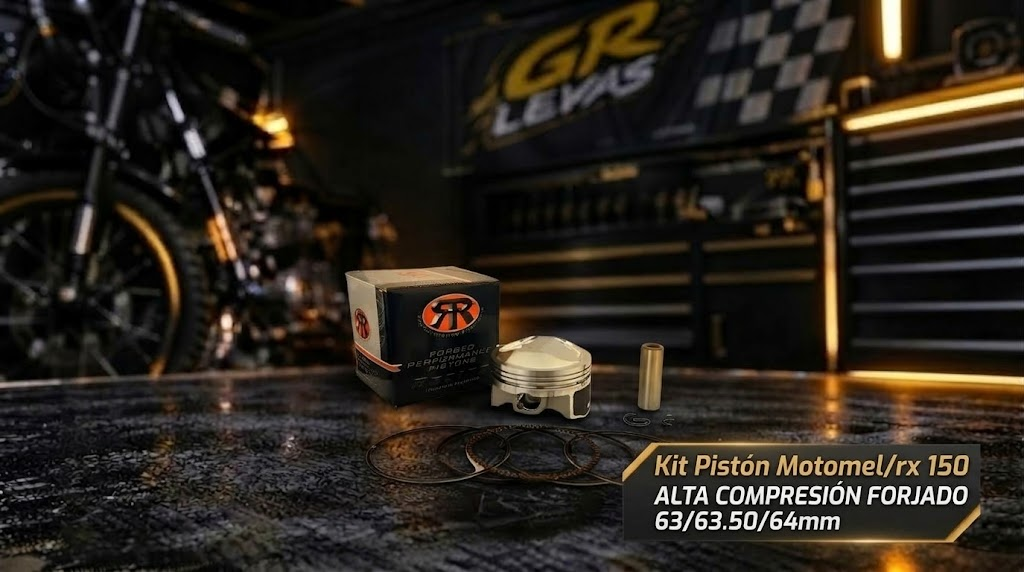 Kit Pistón Motomel/rx 150 ALTA COMPRESIÓN FORJADO 63/63.50/64mm